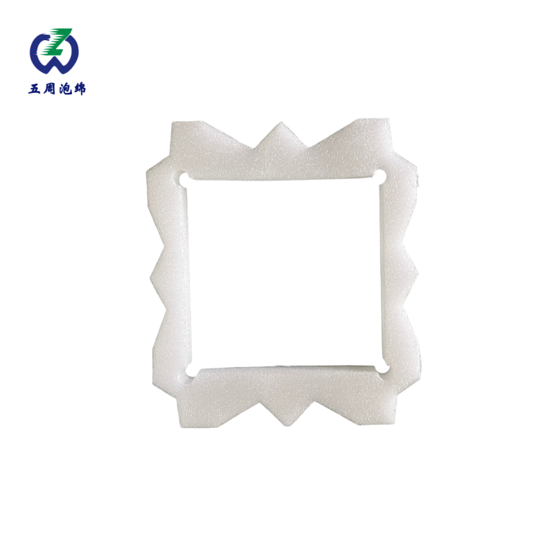 鋸齒邊框白色珍珠棉內(nèi)襯：方形產(chǎn)品的防壓與透氣防護方案