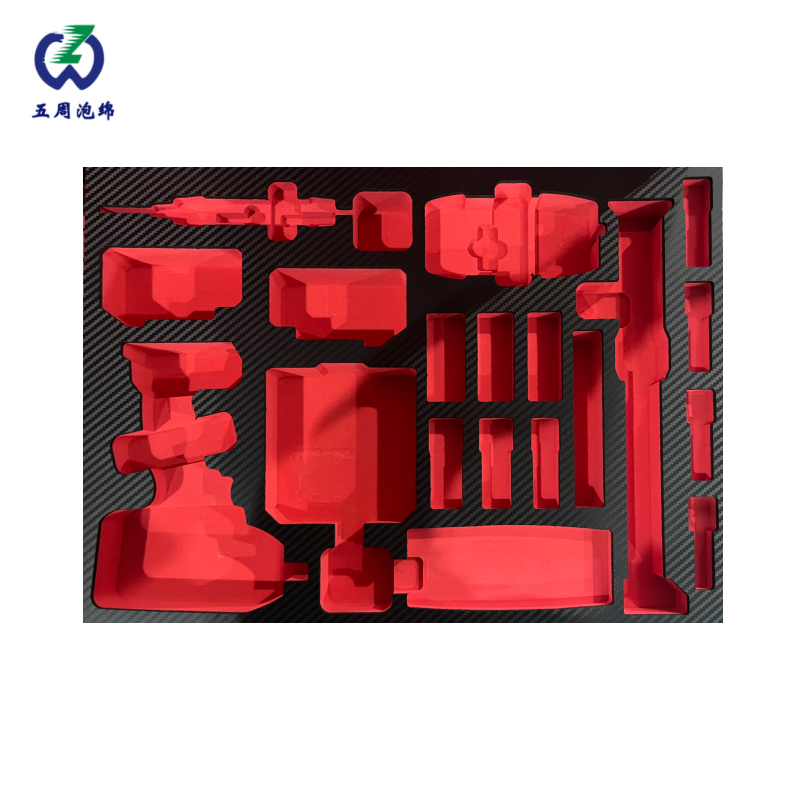 紅色重型電動(dòng)工具 EVA 內(nèi)襯 專業(yè)工裝全套收納方案