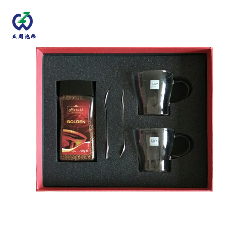咖啡禮盒定制海綿內(nèi)襯，輕奢禮品的顏值與防護雙保障